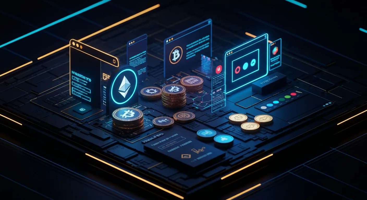 AI-generated editorial illustration for Trump targets Brazil's payments system while dollar stablecoins are quietly overtaking country's payments