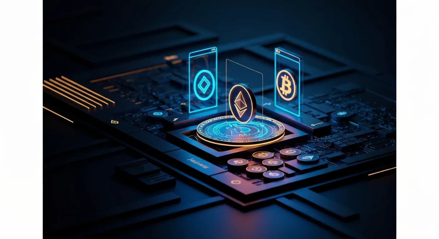 AI-generated editorial illustration for U.S. seeks forfeiture of $25 million in crypto tied to romance and investment scams
